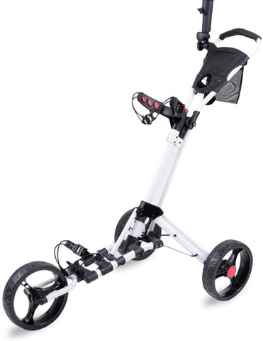Enhanced 3 Wheel Golf Trolley with One Touch Folding System